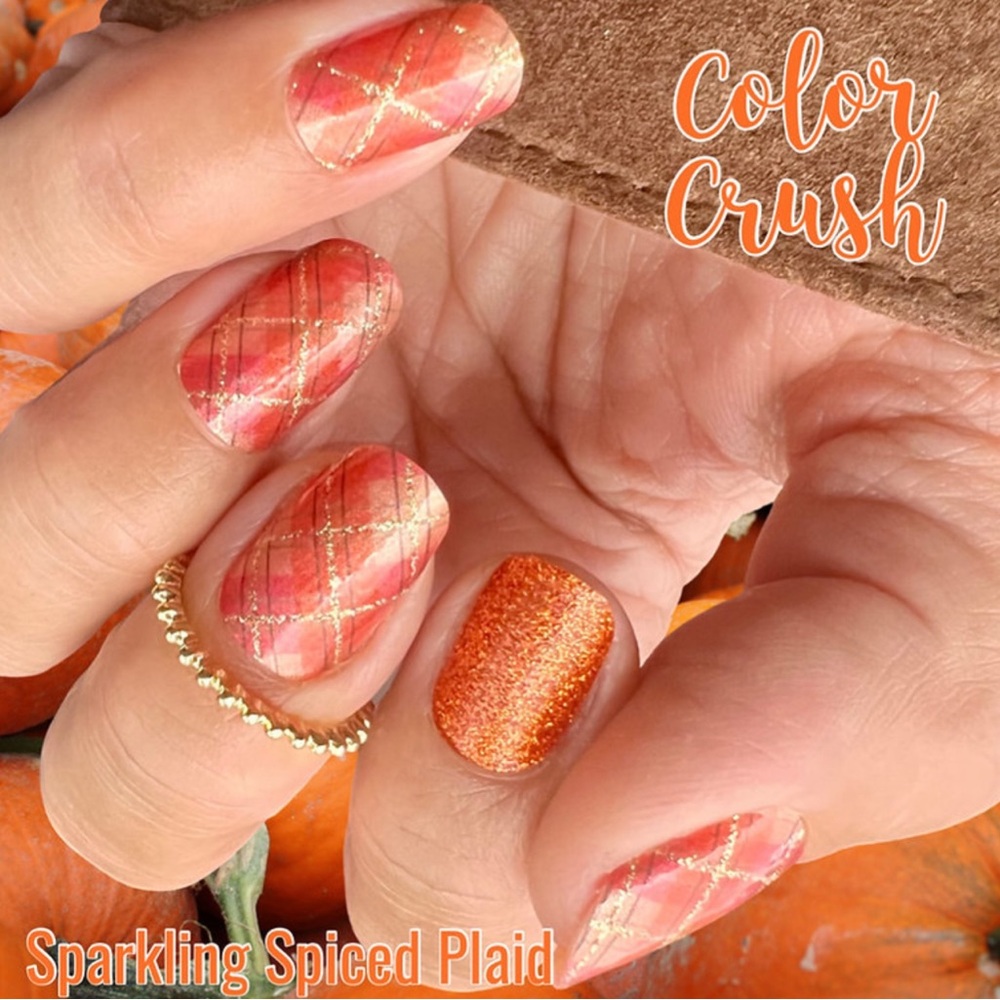 Color Crush Exclusive Design Sparkling Spiced Plaid- Standard Size 16 strips